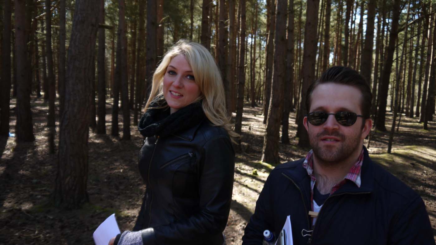 Producer Mariele Runacre Temple and actor Tom Slatter