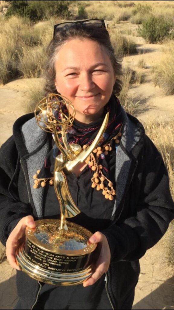 Learn a New Accent With Specialist Accent Coach Jan Haydn Rowles holding the Best Drama Emmy for Game of Thrones
