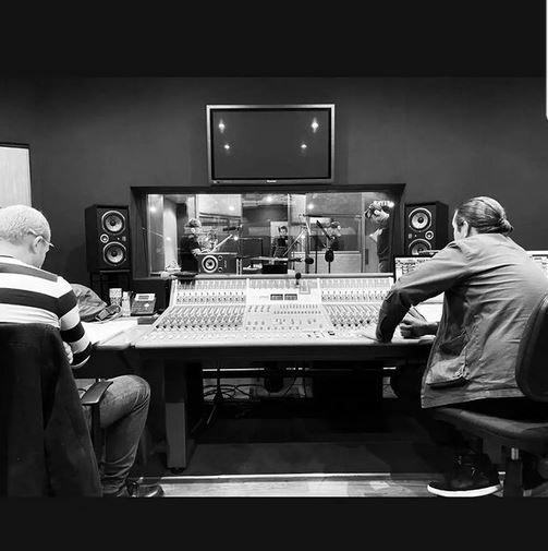 David Beck in the studio